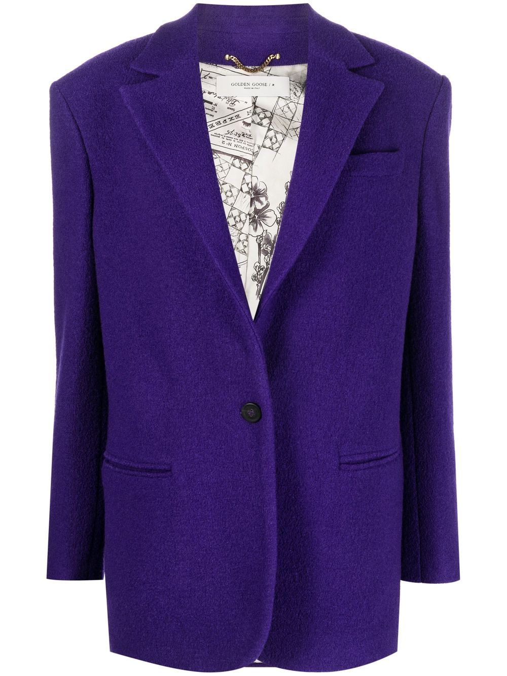 Golden Goose Blazer mit fallendem Revers - Violett von Golden Goose