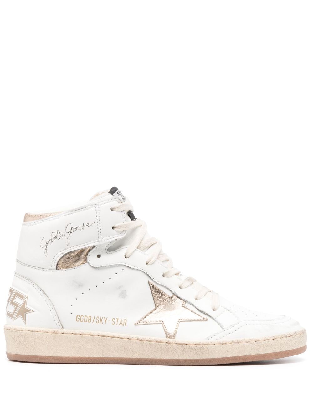 Golden Goose Sneakers mit Stern-Patch - Weiß von Golden Goose