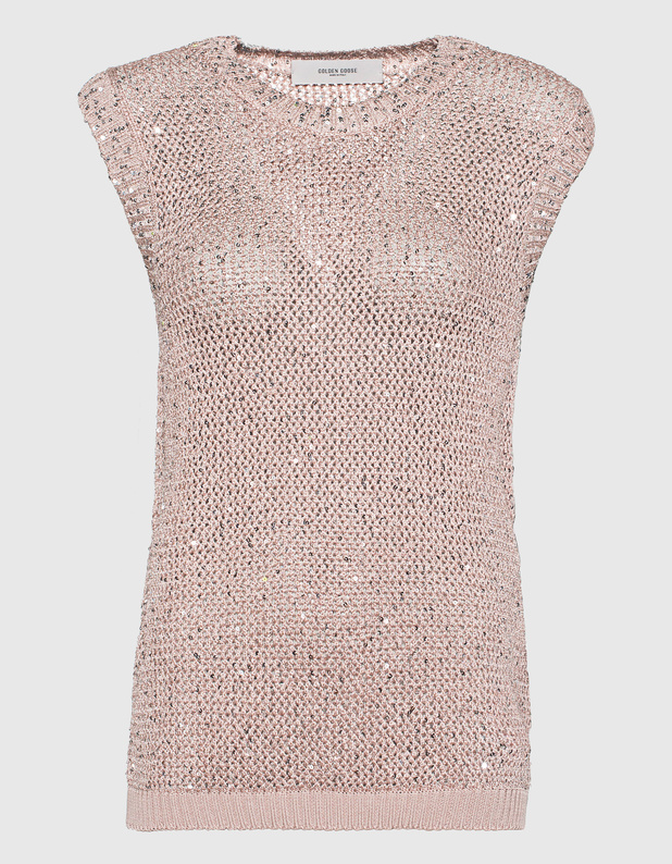 Melyssa Mesh Shady Gray Rosé von Golden Goose