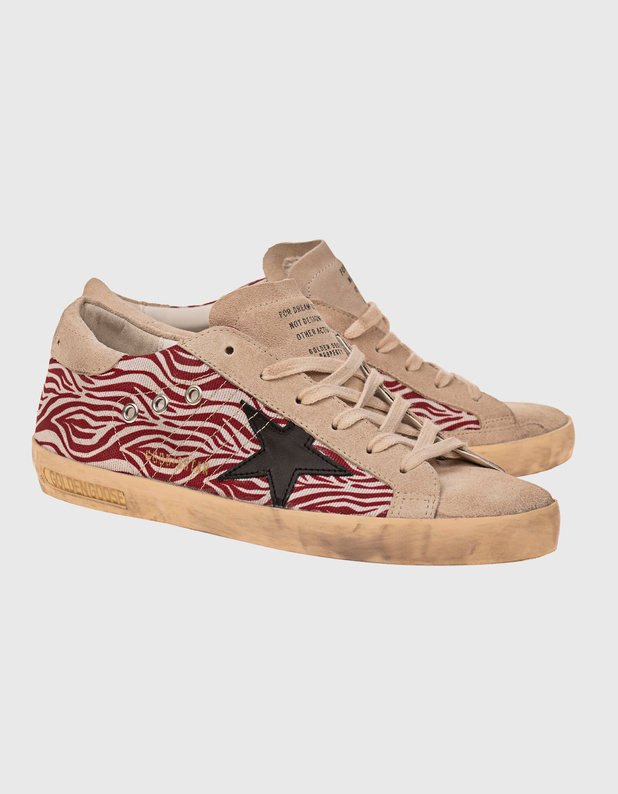 Superstar Zebra Red von Golden Goose