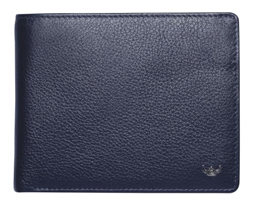 Golden Head Capri RFID Protect Billfold Coin Wallet Blue von Golden Head