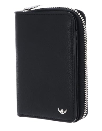 Golden Head Capri RFID Protect Zipped Billfold Coin Wallet Black von Golden Head