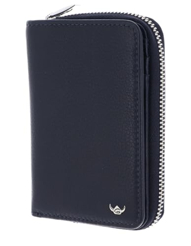 Golden Head Capri RFID Protect Zipped Billfold Coin Wallet Blue von Golden Head