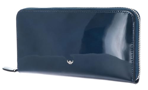 Golden Head Carrara RFID Protect Zipped Ladies Purse Wallet Blue von Golden Head