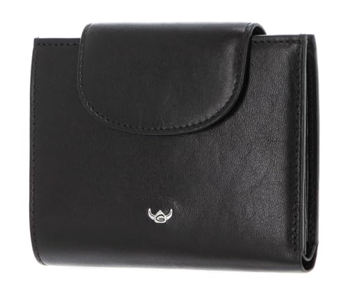 Golden Head Colorado RFID Protect Billfold Coin Wallet with Snap Closure Black von Golden Head