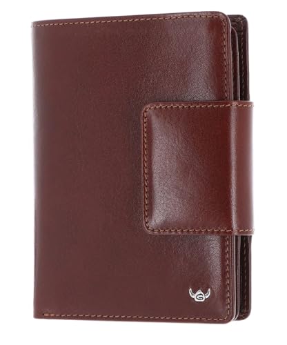 Golden Head Colorado RFID Protect Billfold Coin Wallet with Snap Closure Tabacco von Golden Head