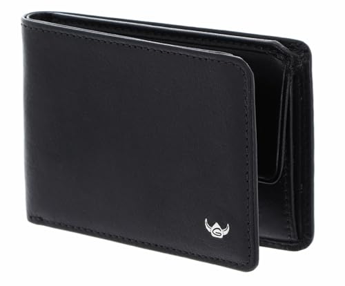 Golden Head Colorado RFID Protect Petite Billfold Coin Wallet Black von Golden Head