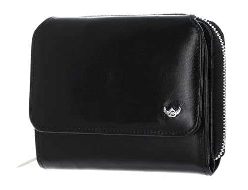 Golden Head Colorado RFID Protect Zipped Billfold Coin Wallet Black von Golden Head