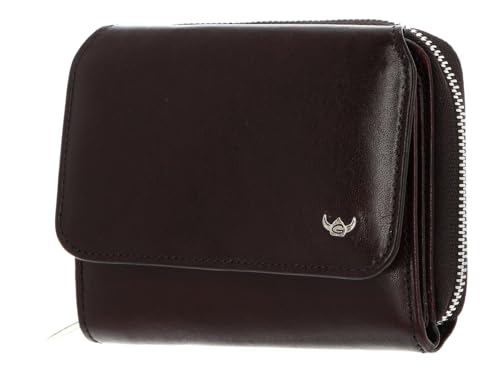 Golden Head Colorado RFID Protect Zipped Billfold Coin Wallet Bordeaux von Golden Head