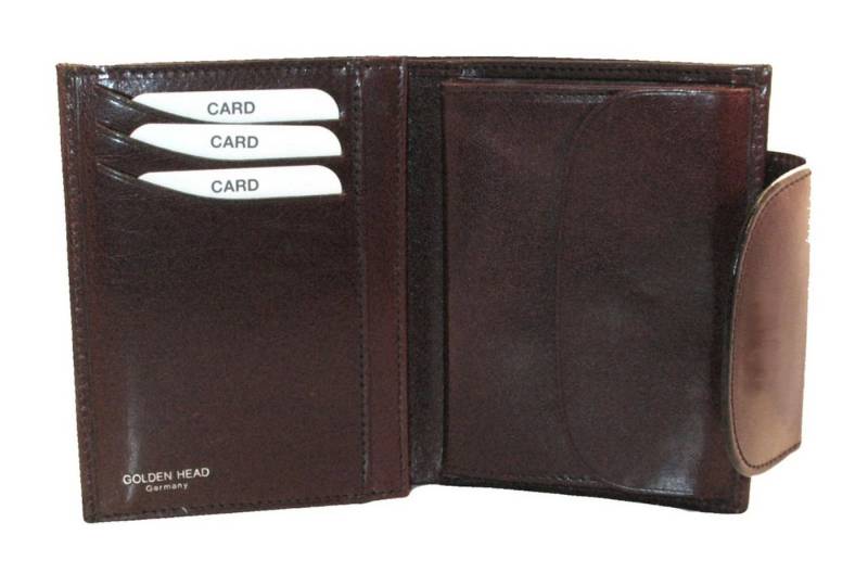 Golden Head Geldbörse Billfold Coin Wallet, aus echtem Leder mit RFID-Blocker Schutz von Golden Head
