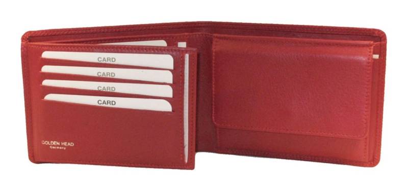 Golden Head Geldbörse Billfold Coin Wallet, aus echtem Leder mit RFID-Blocker Schutz von Golden Head