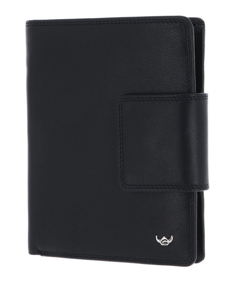 Golden Head Geldbörse Billfold Coin Wallet with Snap Closure, aus echtem Rindsleder mit RFID-Blocker Schutz von Golden Head