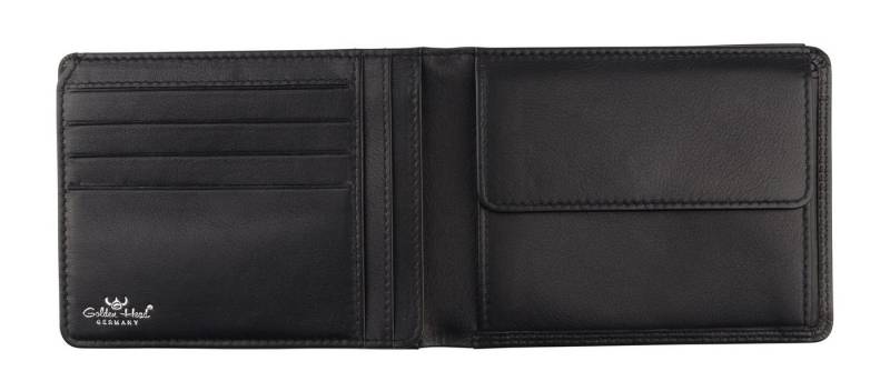 Golden Head Geldbörse Scheintasche mit Geheimfach 1159, aus echtem Rindsleder mit RFID-Blocker Schutz und Geheimfach von Golden Head