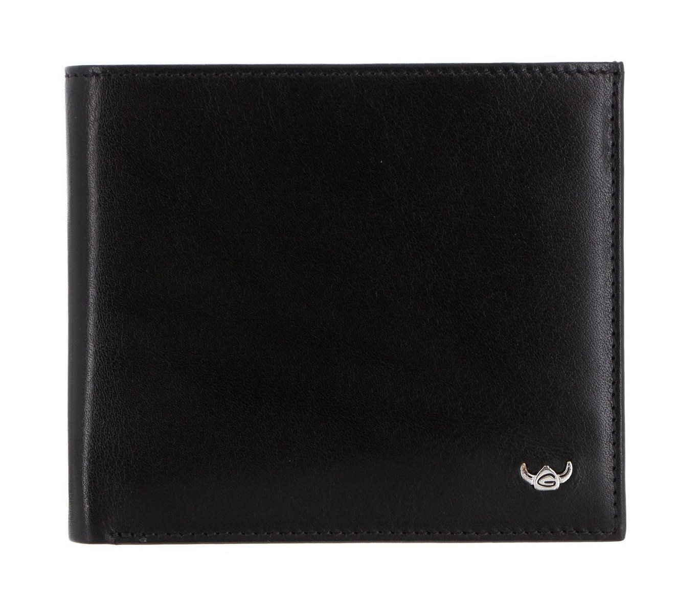 Golden Head Geldbörse Colorado Flache Herrengeldbörse Querformat Leder (1 Stück, 1-tlg., B/H/T)ca. 11/9,5/1,5 cm), handgefertigt von Golden Head