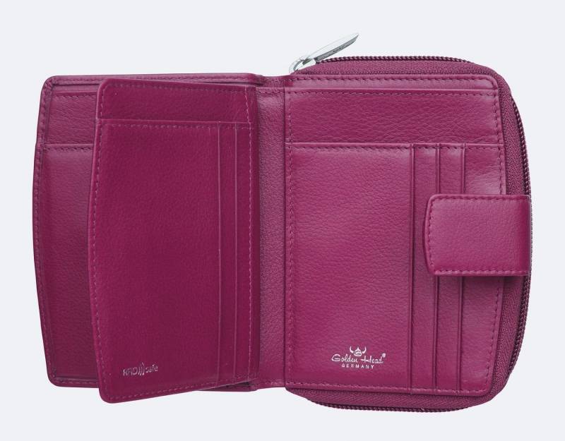 Golden Head Geldbörse Billfold Coin Wallet, aus echtem Rindsleder mit RFID-Blocker Schutz von Golden Head
