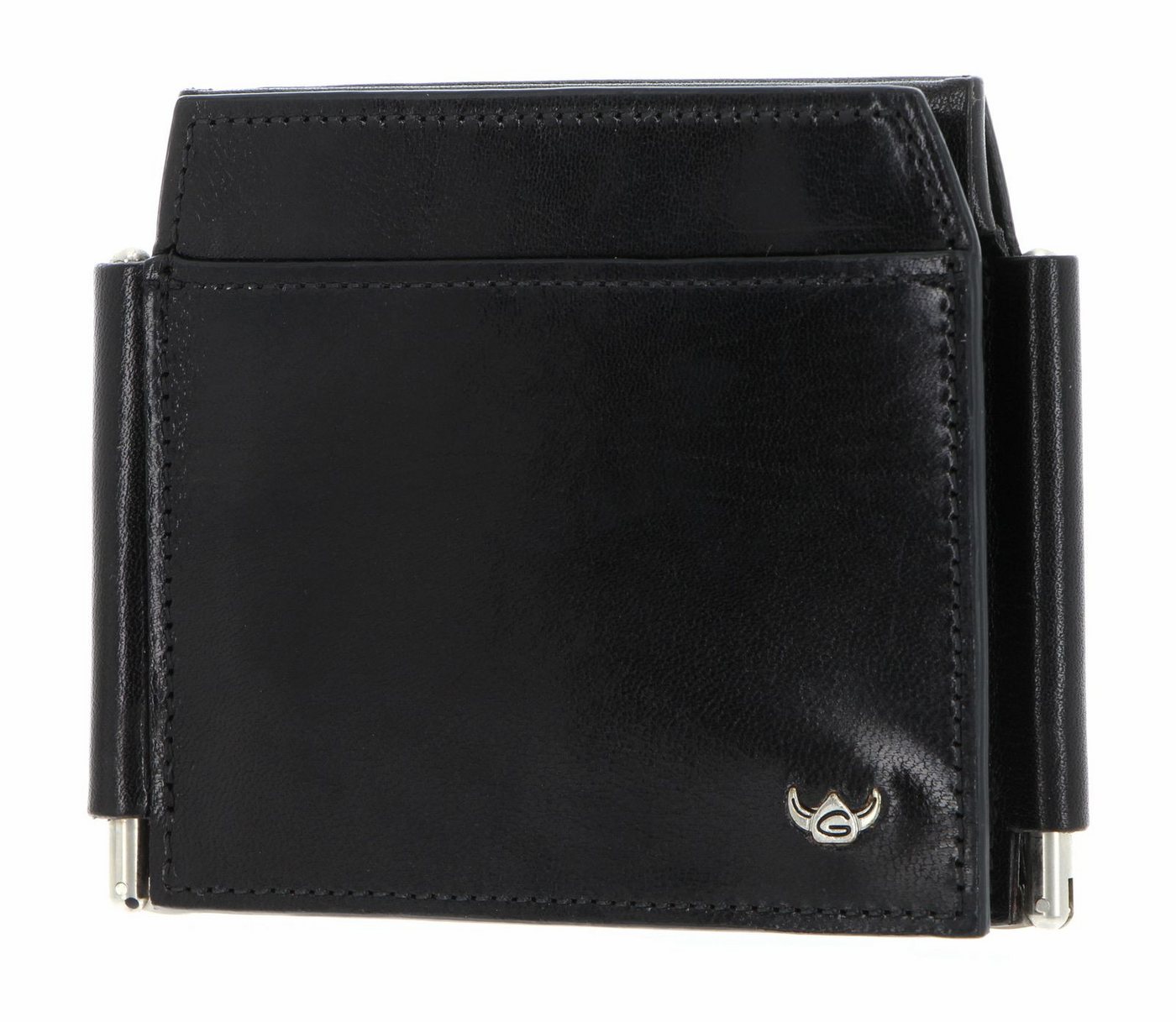 Golden Head Geldscheinklammer Money Clip Billfold Wallet, aus echtem Rindsleder mit RFID-Blocker Schutz von Golden Head