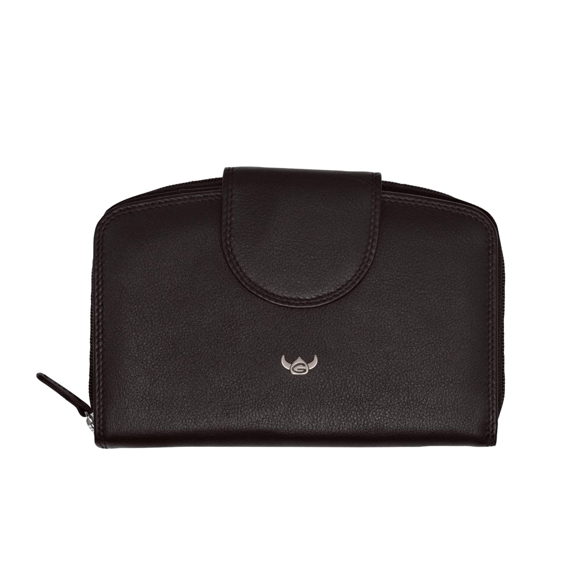 Golden Head - Golden Head Polo RFID Damenbörse mit RV schwarz Schwarz von Golden Head