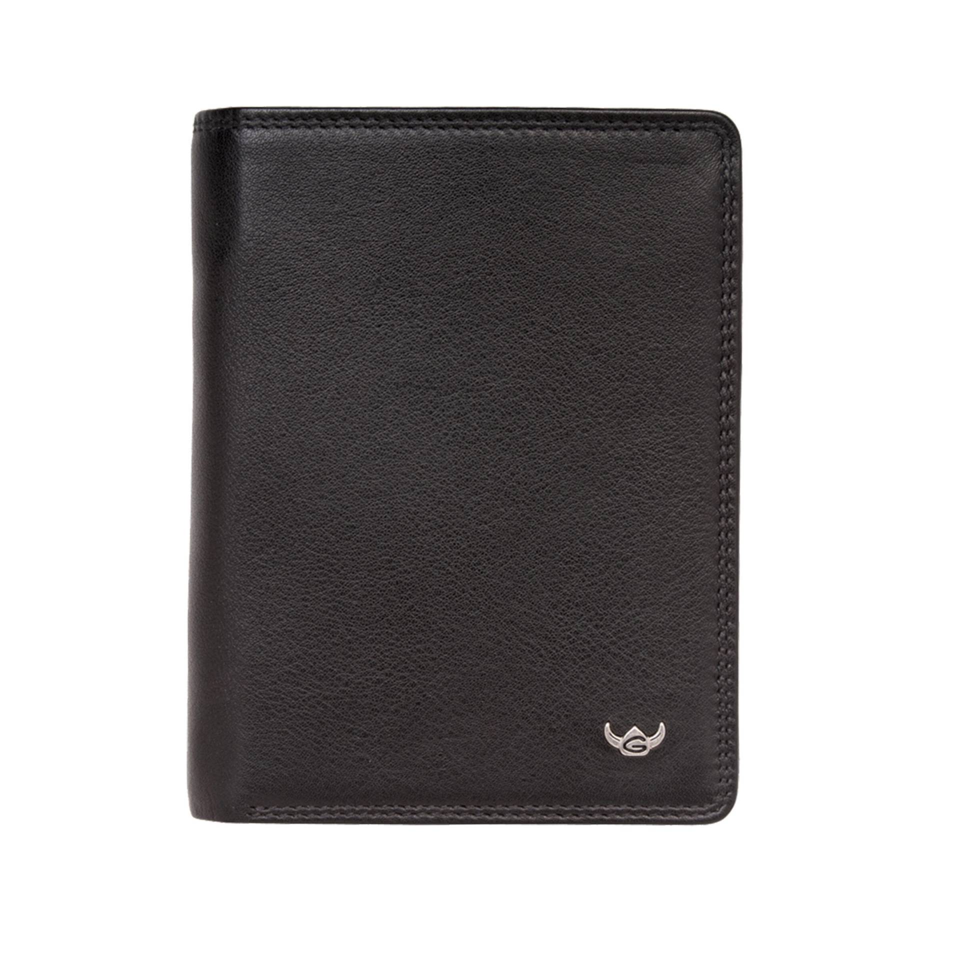 Golden Head - Golden Head Polo RFID Kombischeintasche mit Riegel schwarz Schwarz von Golden Head