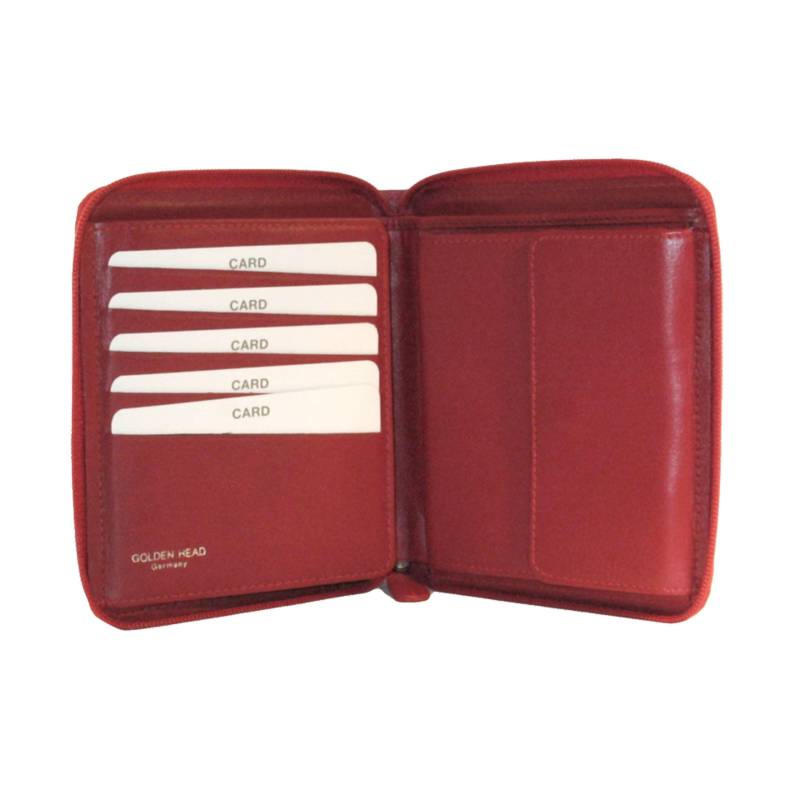 Golden Head - Golden Head Polo RFID RV-Kombischeintasche rot Rot von Golden Head