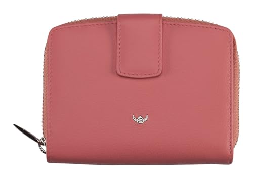 Golden Head Madrid RFID Protect Billfold Coin Wallet Coral von Golden Head