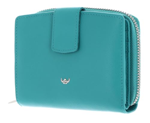 Golden Head Madrid RFID Protect Billfold Coin Wallet Turquoise von Golden Head