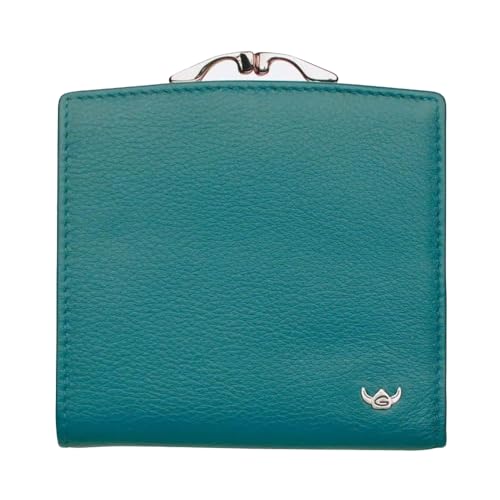 Golden Head Madrid RFID Protect French Coin Purse Wallet Turquoise von Golden Head