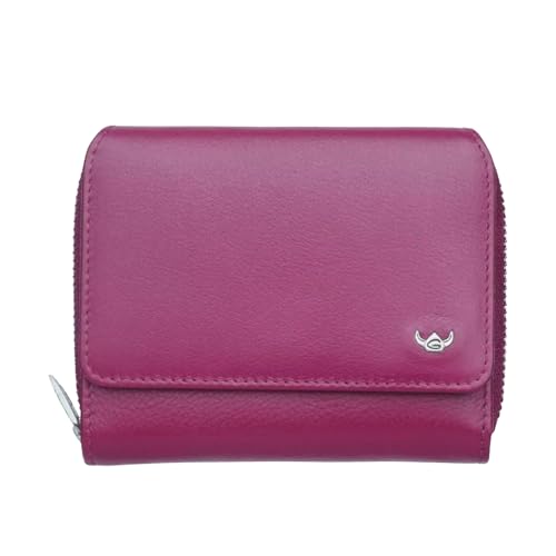 Golden Head Madrid RFID Protect Zipped Billfold Coin Wallet Fuchsia von Golden Head