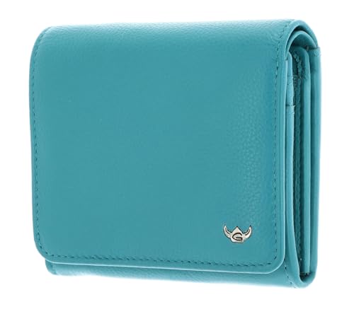 Golden Head Madrid RFID Protect Zipped Billfold Coin Wallet Turquoise von Golden Head