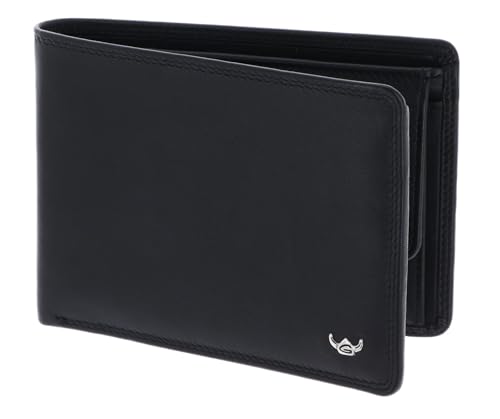 Golden Head Polo RFID Protect Billfold Coin Wallet Black von Golden Head