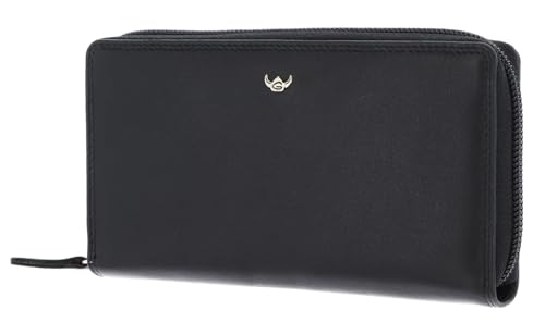 Golden Head Polo RFID Protect Zipped Ladies Purse Wallet Black von Golden Head