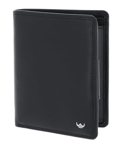 Golden Head Polo RFID Protect Billfold Coin Wallet Black von Golden Head