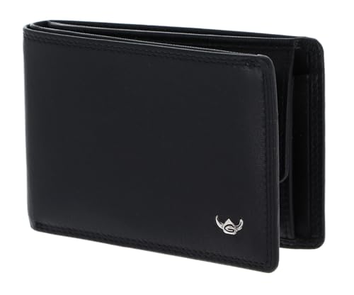 Golden Head Polo RFID Protect Petite Billfold Coin Wallet Black von Golden Head