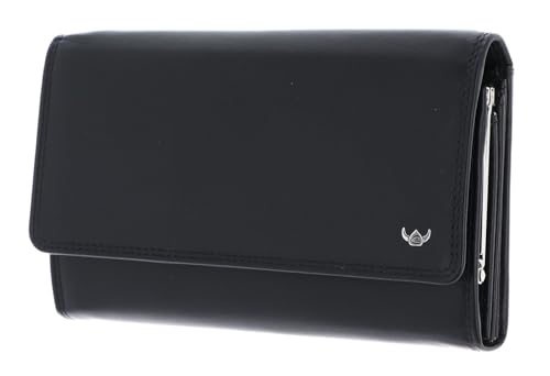Golden Head Polo RFID Protect French Coin Purse Wallet Black von Golden Head