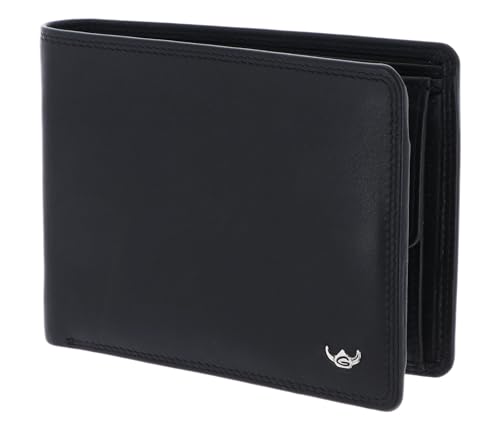 Golden Head Polo RFID Protect Billfold Coin Wallet Black von Golden Head