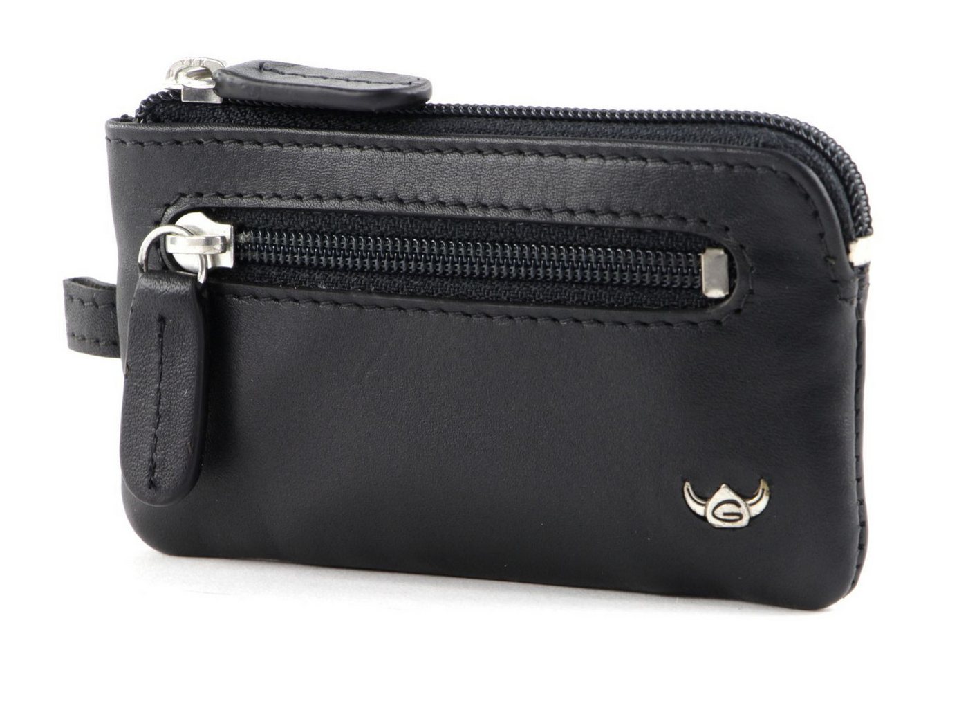 Golden Head Schlüsseltasche Zipped Key Case, aus echtem Rindsleder von Golden Head