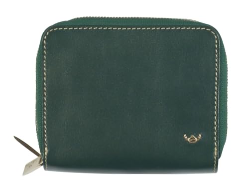 Golden Head Venezia Zipped Billfold Coin Wallet Sectioned Coin Pocket with Zipper Green von Golden Head