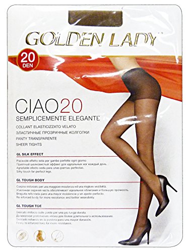Golden Lady Ciao Ciao Strumpfhose 20 Den braun braun braun Größe L 36O - 300 g von Golden Lady