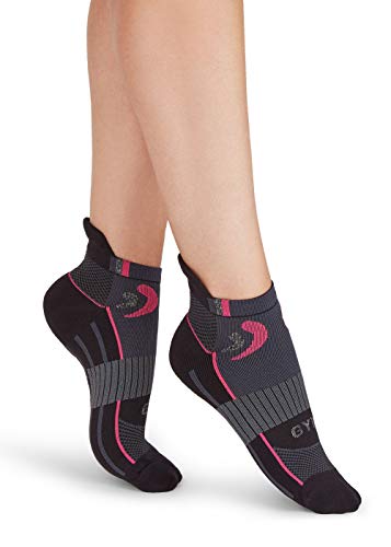 Golden Lady Damen Calzino Gym 3 Paia Sportsocken, Schwarz (Nero/Fucsia I97A), One Size (Herstellergröße: Unica) von Golden Lady