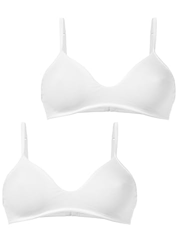 Golden Lady Damen Reggiseno Cotone Conf. 2 Pz, Bianco, Tg4-L BH, 100 Zoll, Weiß, L (2er Pack) von Golden Lady