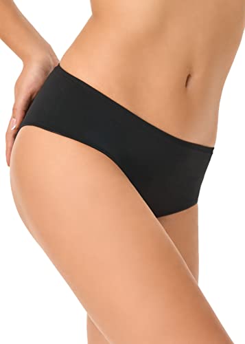 Golden Lady Damen Slip Senza CUCITURE IN MICROFIBRA Funktionsunterwäsche, Nero, von Golden Lady