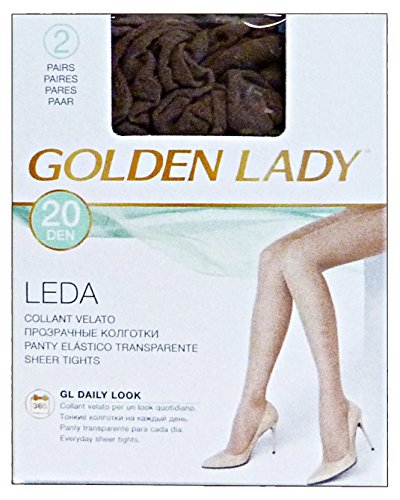 Golden Lady Unisex CALZECOL22ACAS3 GOLDENE Dame Leda 20 Den Strumpfhose Brown Beaver Größe III 2 Paar 22a Golden Lady Unisex CALZECOL22ACAS3 GOLDENE Dame Leda 20 Den Strumpfhose Brown Beaver Größe III 2 Paar 22a von Golden Lady