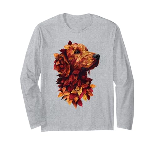 Golden Retriever Herbstlaub Herbst Naturliebhaber Hund Mama Langarmshirt Golden Retriever Herbstlaub Herbst Naturliebhaber Hund Mama Langarmshirt von Golden Retriever Autumn Leaves - Fall Gifts