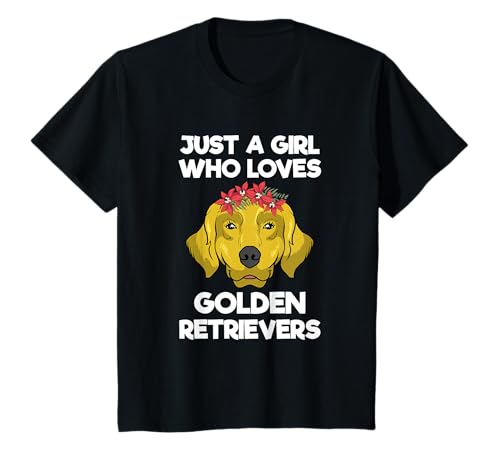Golden Retriever mit Blumen Geschenk I Hunde Mama Papa T-Shirt von Golden Retriever Blumen Outfits & Geschenke