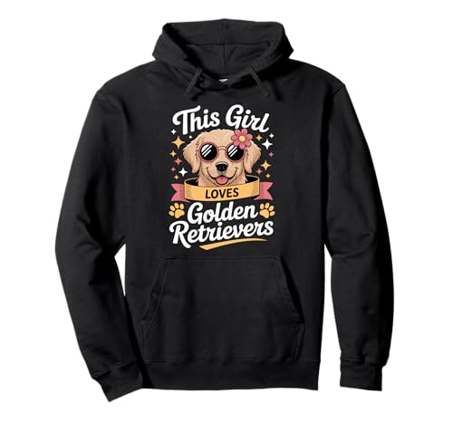 Dieses Mädchen liebt Golden Retriever Girls Golden Retriever Pullover Hoodie von Golden Retriever Designs for Girls