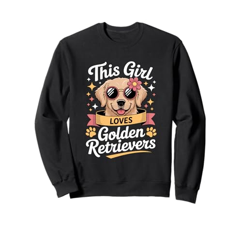 Dieses Mädchen liebt Golden Retriever Girls Golden Retriever Sweatshirt von Golden Retriever Designs for Girls