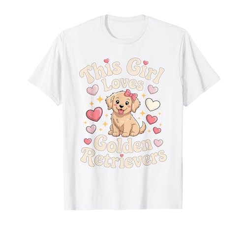 Dieses Mädchen liebt Golden Retriever Girls Golden Retriever T-Shirt Dieses Mädchen liebt Golden Retriever Girls Golden Retriever T-Shirt von Golden Retriever Designs for Girls