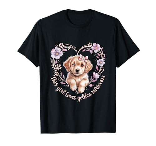 Dieses Mädchen liebt Golden Retriever Girls Golden Retriever T-Shirt Dieses Mädchen liebt Golden Retriever Girls Golden Retriever T-Shirt von Golden Retriever Designs for Girls