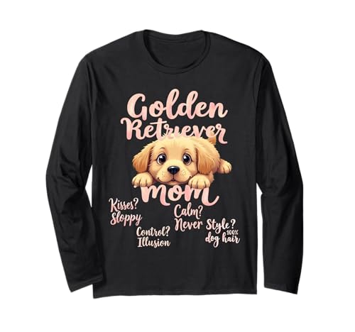 Lustiges Golden Retriever Mom Dog Retriever Mama Humor Zitat Langarmshirt von Golden Retriever Fun Designs