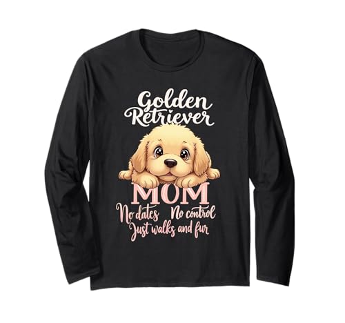 Lustiges Golden Retriever Mom Dog Retriever Mama Humor Zitat Langarmshirt von Golden Retriever Fun Designs