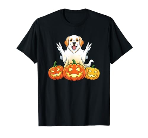 Golden Retriever Ghost Pumpkin Boo Halloween Kid Herren Damen T-Shirt Golden Retriever Ghost Pumpkin Boo Halloween Kid Herren Damen T-Shirt von Golden Retriever Halloween Ghost Pumpkin Outfits